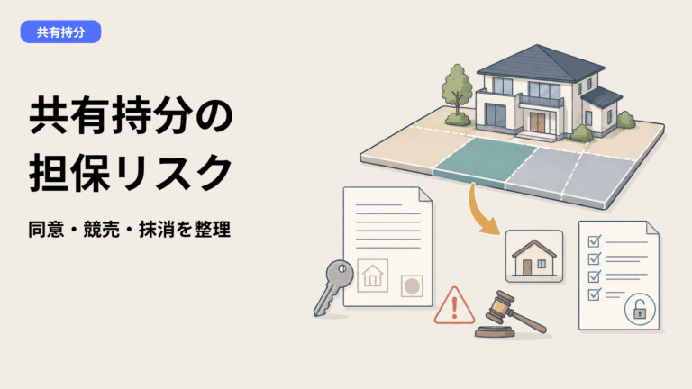 共有持分に抵当権を設定する前に知っておくべき5つの真実｜同意・競売・売却・抹消