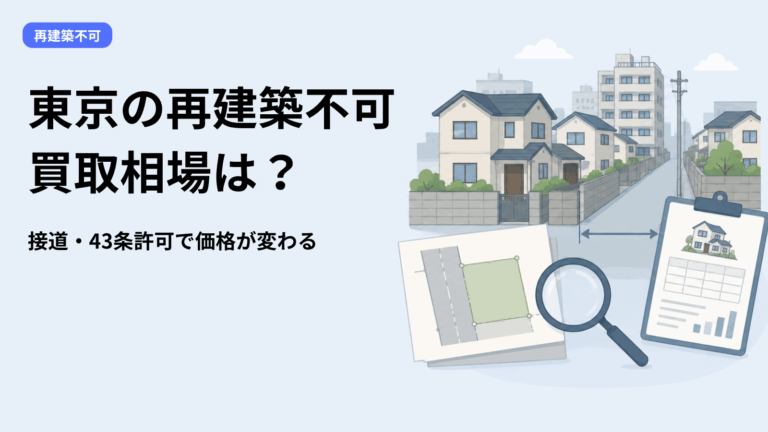 東京の再建築不可物件は買取できる？相場が下がる理由と高く売るための確認ポイント