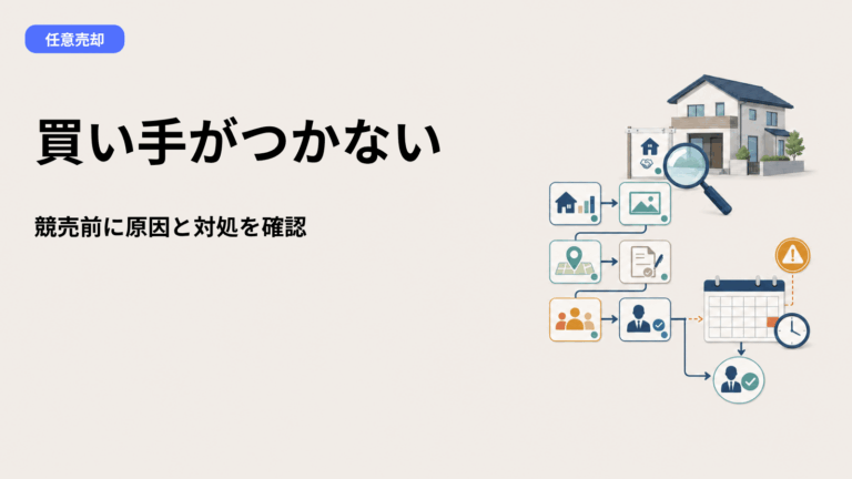 任意売却で買い手がつかない原因とは？6つの段階別診断と競売前にやるべき対処法
