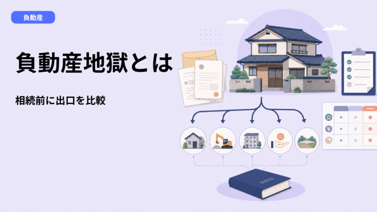 『負動産地獄』とは？書籍の内容と意味、相続で後悔しない判断ポイント