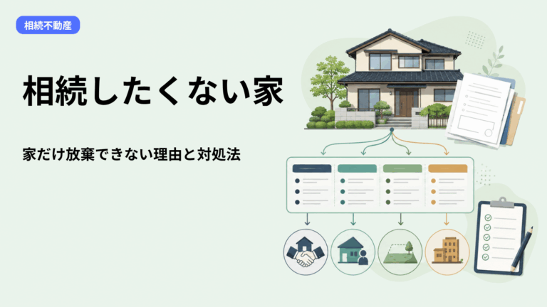 相続したくない不動産の対処法｜家だけ放棄できない理由と状況別の手放し方5選