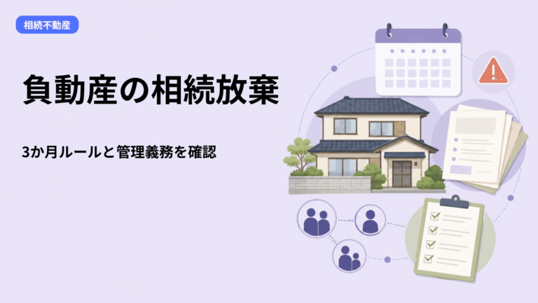 負動産は相続放棄できる？3か月以内に確認すべき5項目と放棄後の管理義務・親族への影響